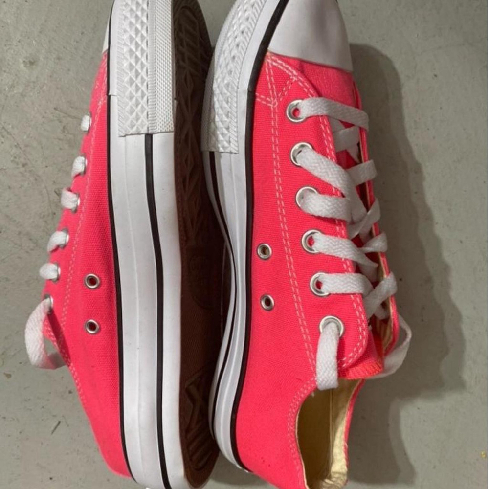 Converse All Day Star Low Astral Pink/White/Black Size M6 W8 - Picture 2 of 6